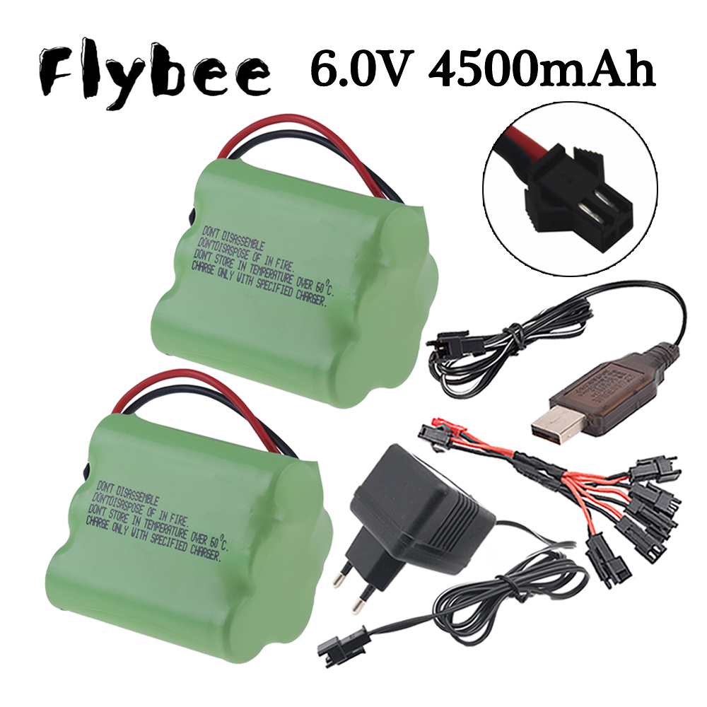 Rc Hobby Parts - Никель-металлогидридный аккумулятор, 6 в, 4500 мАч,