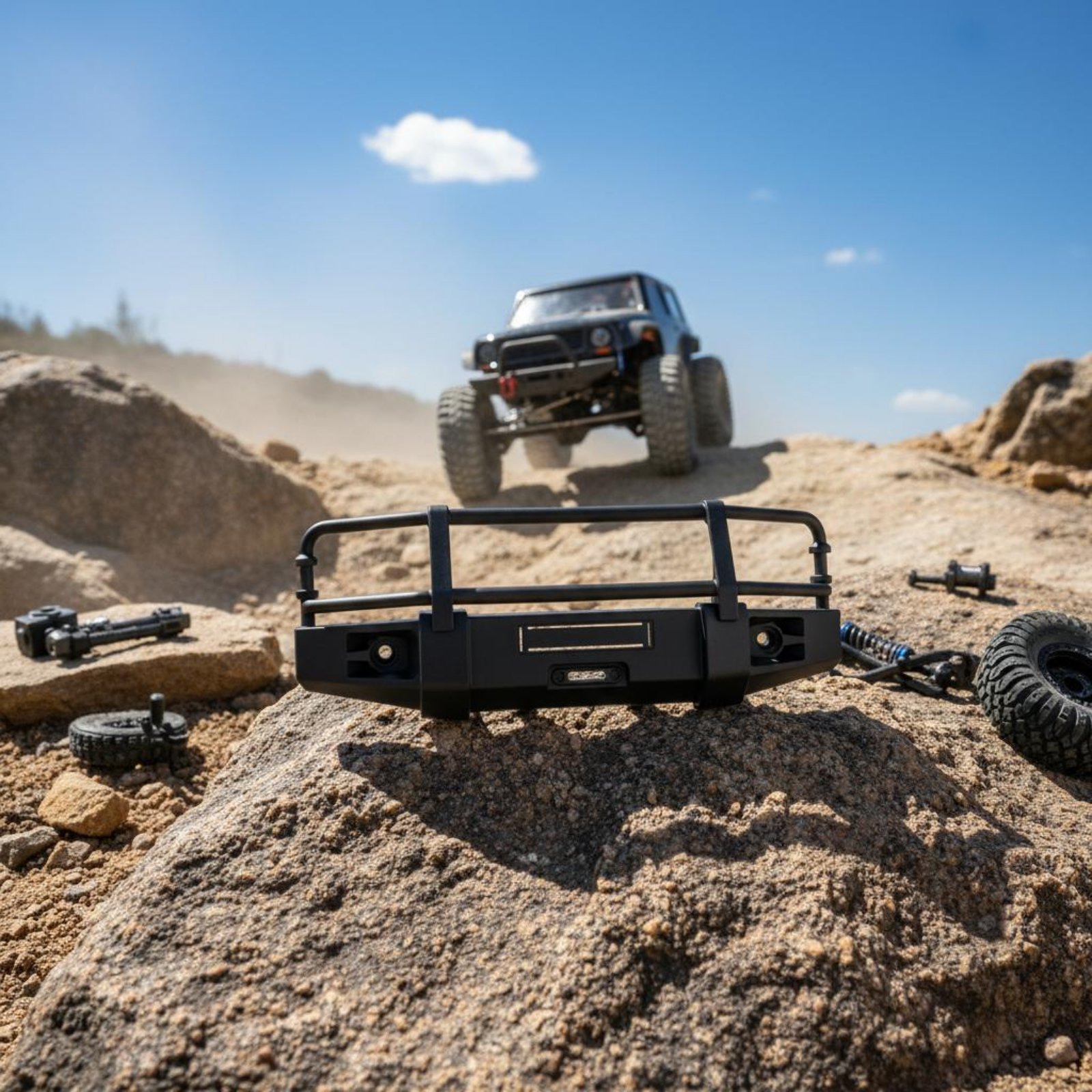 Shock Absorber Rc - Передний бампер для радиоуправляемых краулеров, модернизированный,