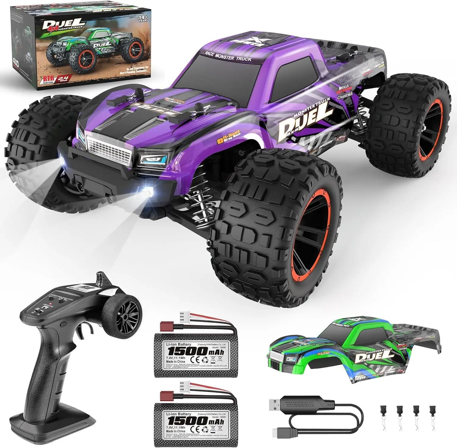 Rc Hobby Monster Truck - Радиоуправляемые грузовики 1:14, высокоскоростные радиоуправляемые автомобили