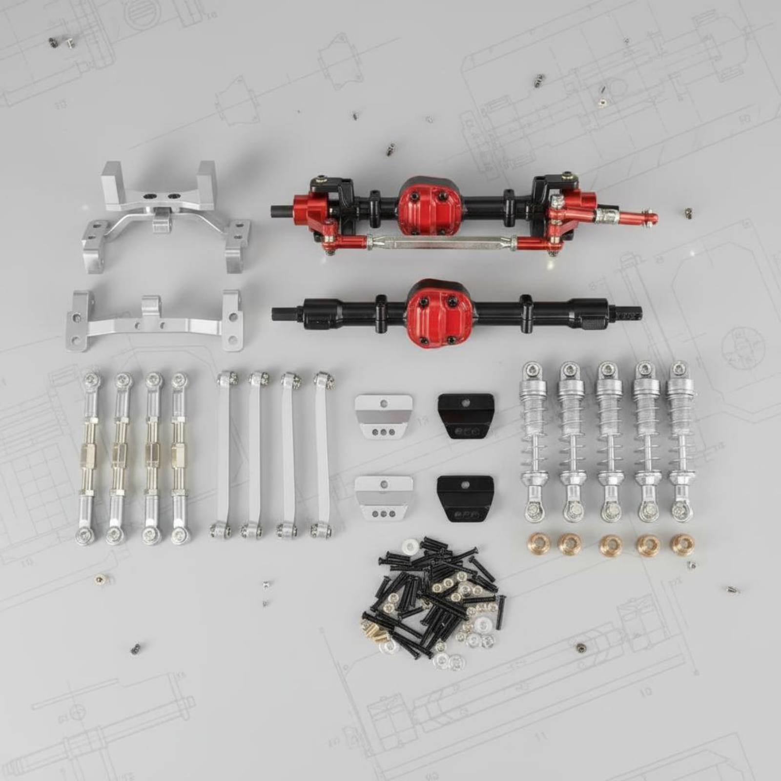 Комплект из 6 анодированных ко – обзор и цена Shock Absorber Rc